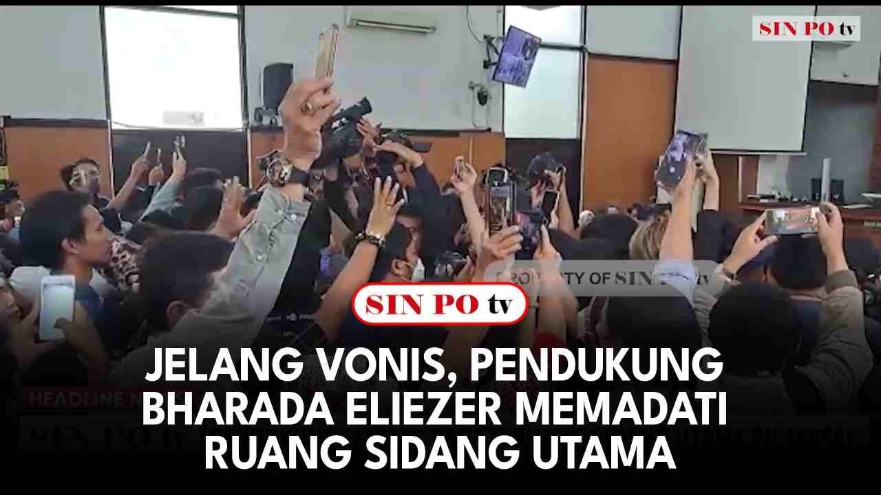 Jelang Vonis, Pendukung Bharada Eliezer Memadati Ruang Sidang Utama