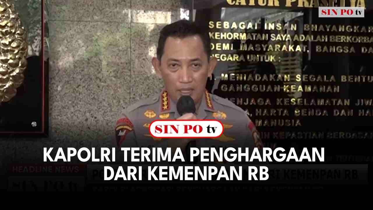 Kapolri Terima Penghargaan dari Kemenpan RB