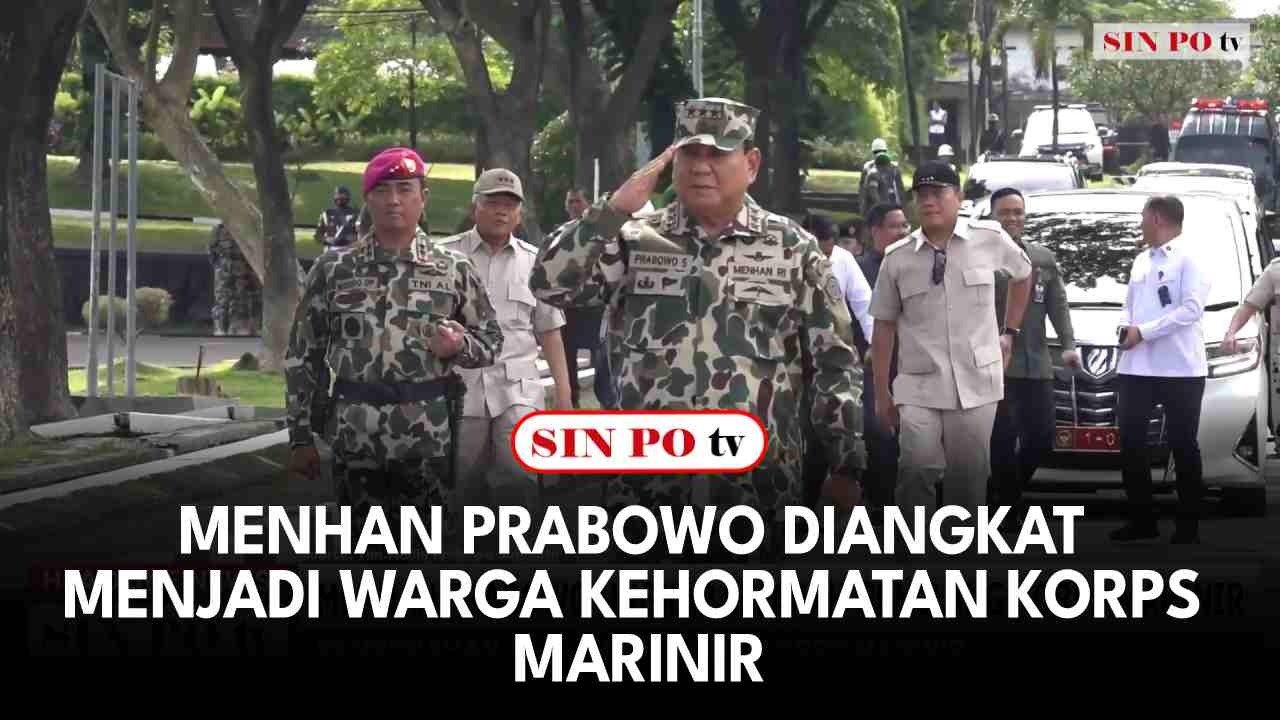 Menhan Prabowo Diangkat Menjadi Warga Kehormatan Korps Marinir