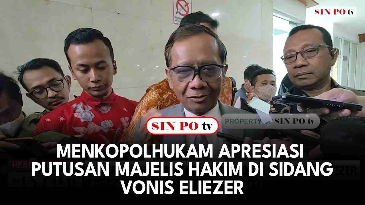 Menkopolhukam Apresiasi Putusan Majelis Hakim di Sidang Vonis Eliezer