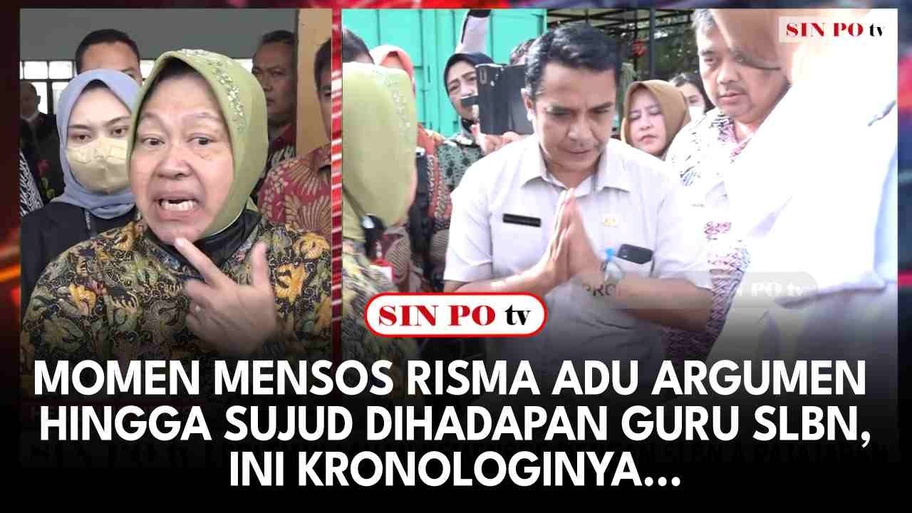 Momen Mensos Risma Adu Argumen Hingga Sujud Dihadapan Guru SLBN, Ini Kronologinya...