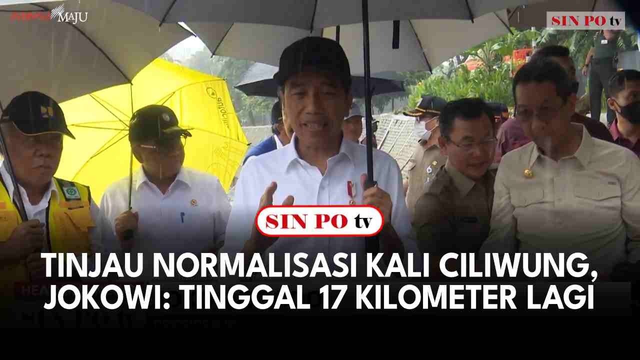 Tinjau Normalisasi Kali Ciliwung, Jokowi: Tinggal 17 Kilometer Lagi