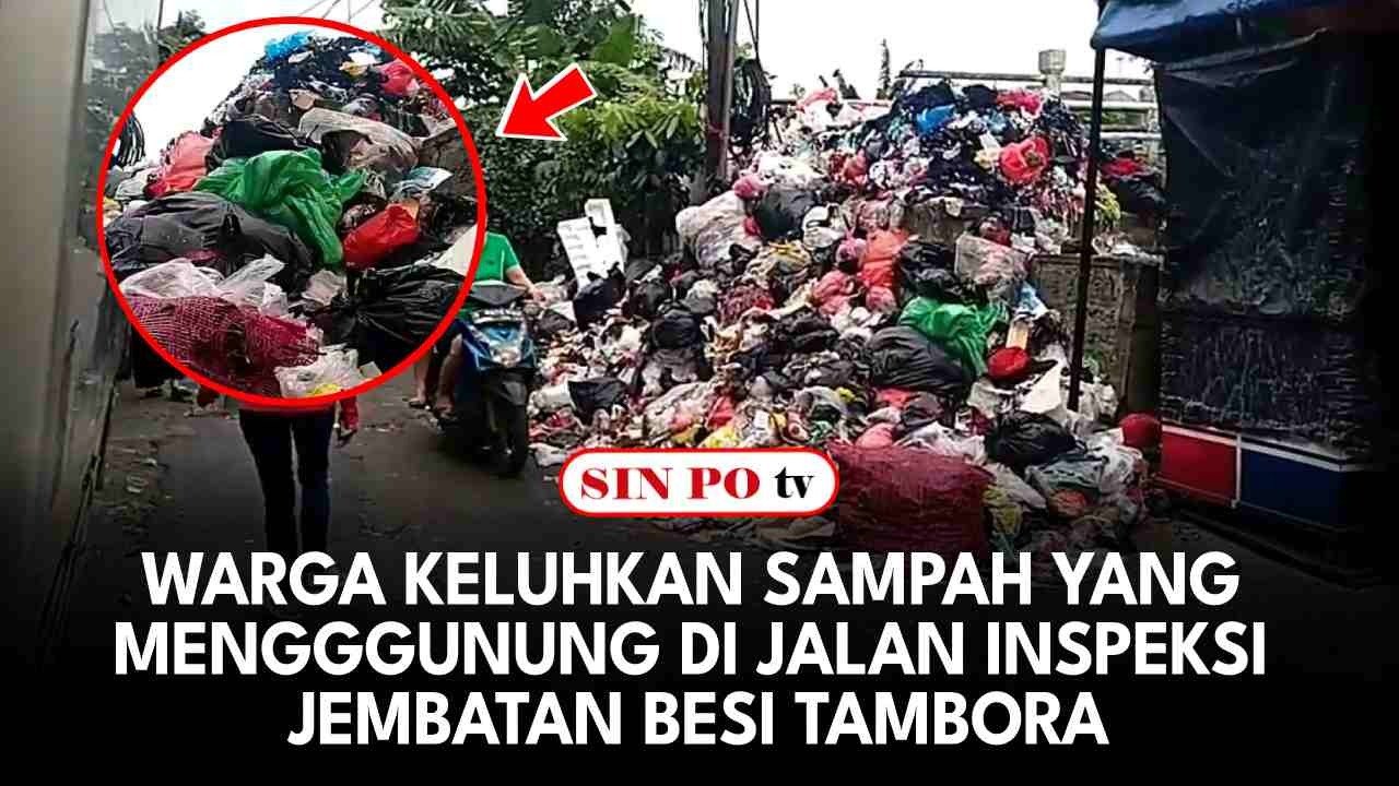 Warga Keluhkan Sampah Yang Mengggunung Di Jalan Inspeksi Jembatan Besi Tambora