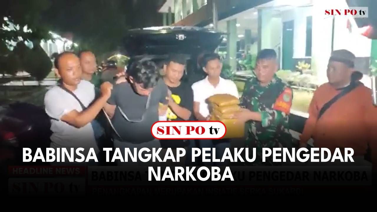 Babinsa Tangkap Pelaku Pengedar Narkoba