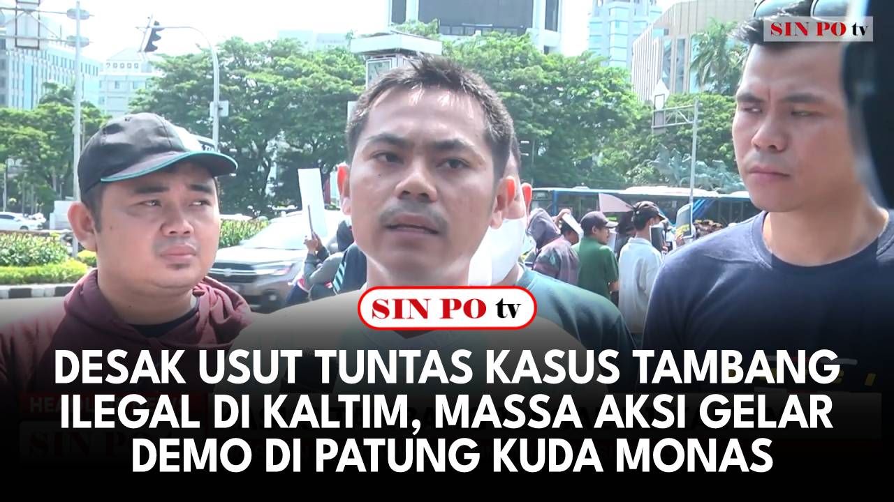 Desak Usut Tuntas Kasus Tambang Ilegal di Kaltim, Massa Aksi Gelar Demo di Patung Kuda Monas