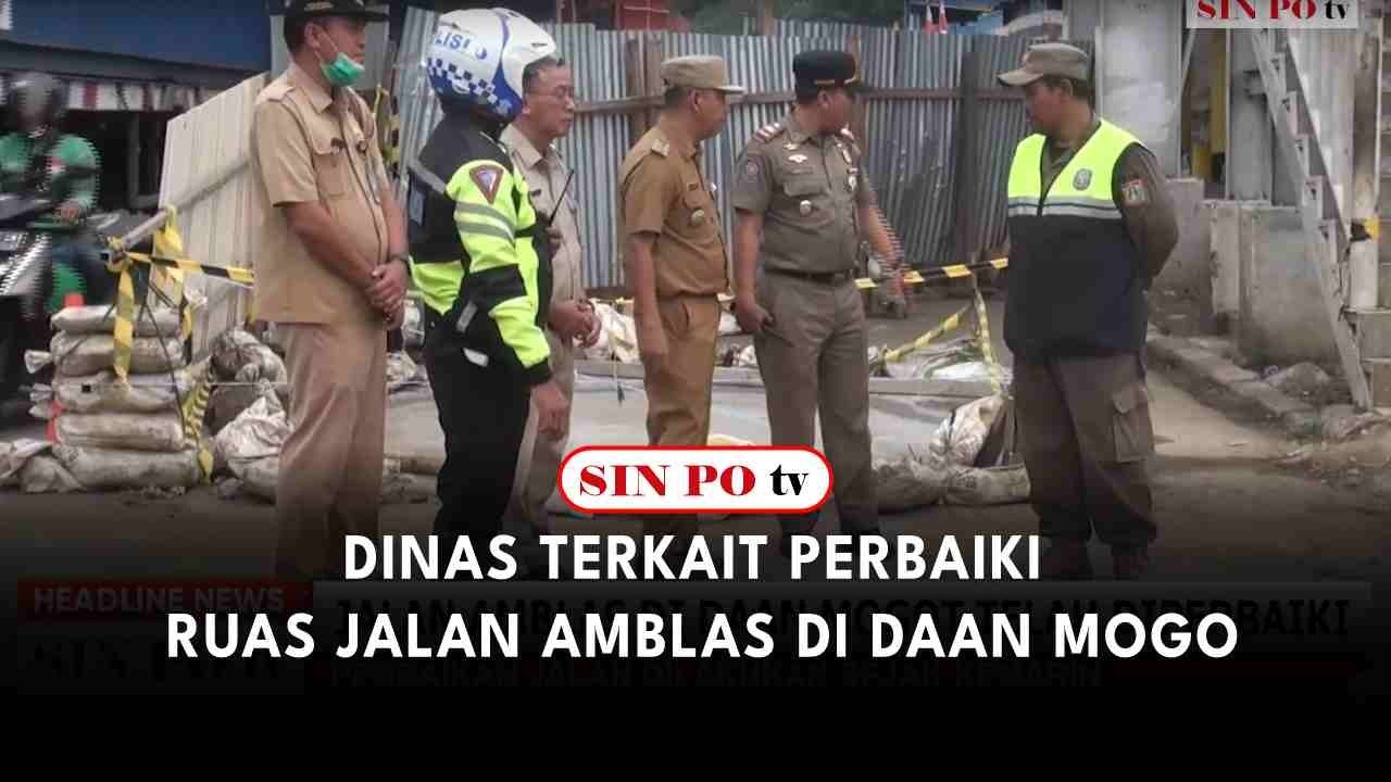 Dinas Terkait Perbaiki Ruas Jalan Amblas di Daan Mogot