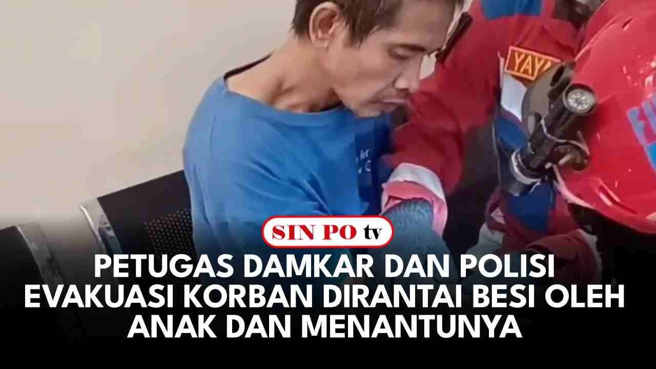 Petugas Damkar Dan Polisi Evakuasi Korban Dirantai Besi Oleh Anak Dan Menantunya