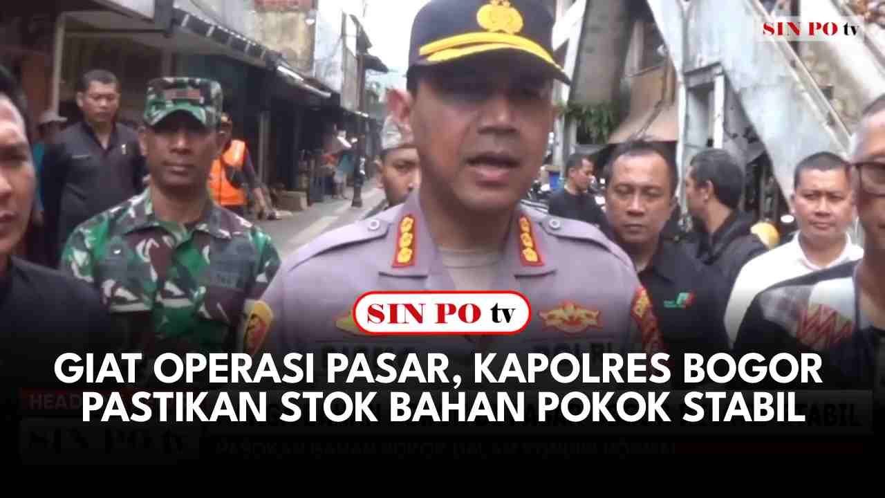 Kapolres Bogor Pastikan Stok Bahan Pokok Stabil