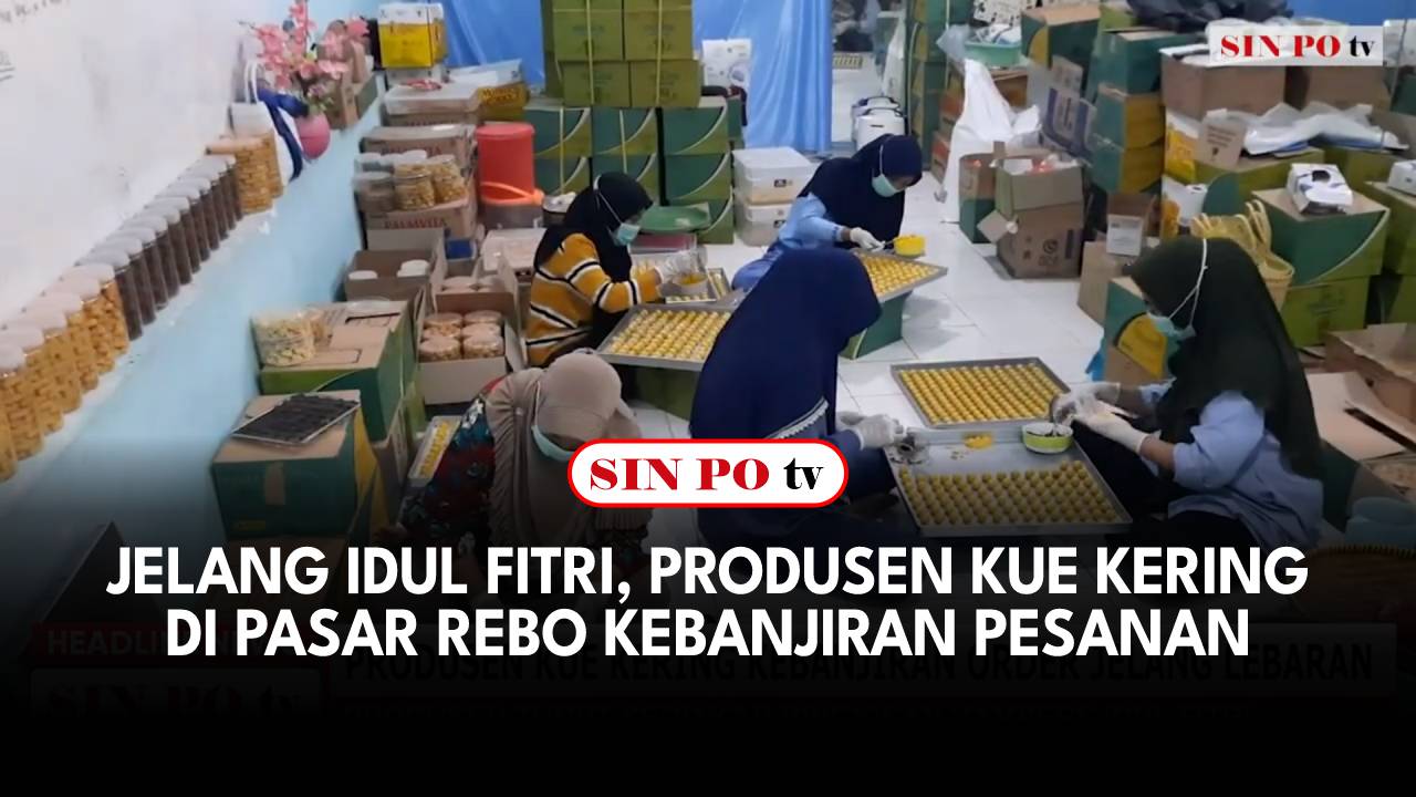 Produsen Kue Kering Di Pasar Rebo Kebanjiran Pesanan