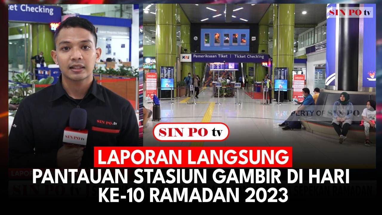 Laporan Langsung : Pantauan Stasiun Gambir Di Hari Ke-10 Ramadan 2023