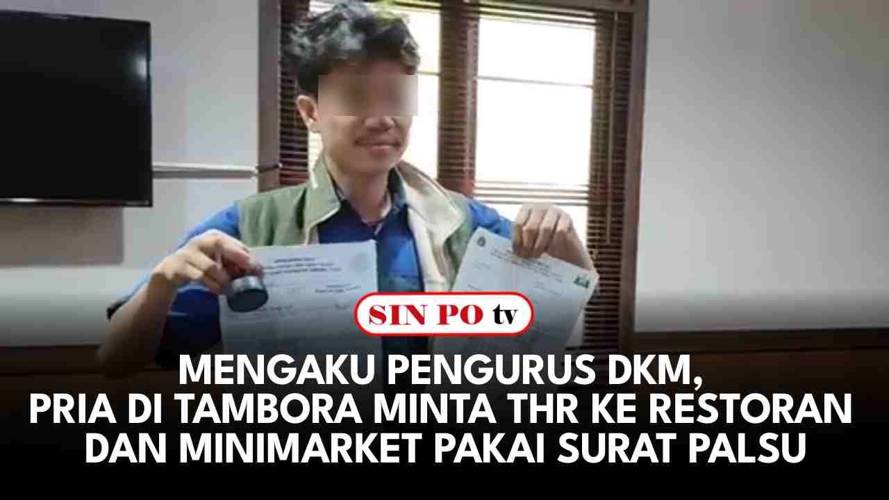 Mengaku Pengurus DKM, Pria Di Tambora Minta THR Ke Restoran dan Minimarket Pakai Surat Palsu