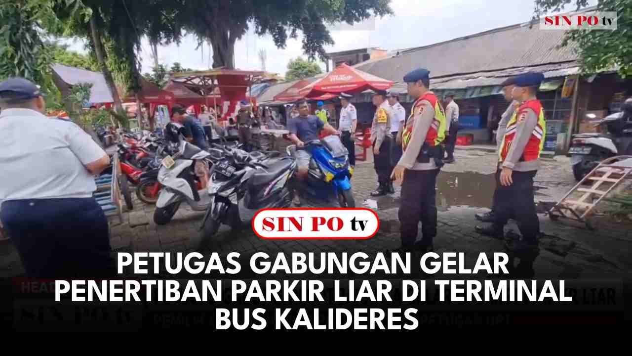 Petugas Gabungan Gelar Penertiban Parkir Liar Di Terminal Bus Kalideres