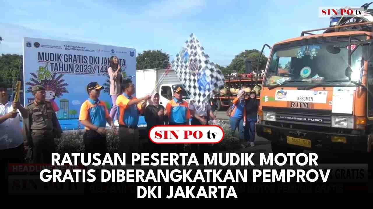 Ratusan Peserta Mudik Motor Gratis Diberangkatkan Pemprov DKI Jakarta