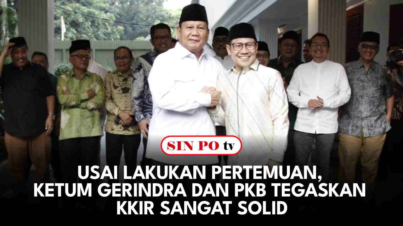 Ketua Umum Partai Gerindra Prabowo Subianto dan Ketua Umum PKB Muhaimin Iskandar