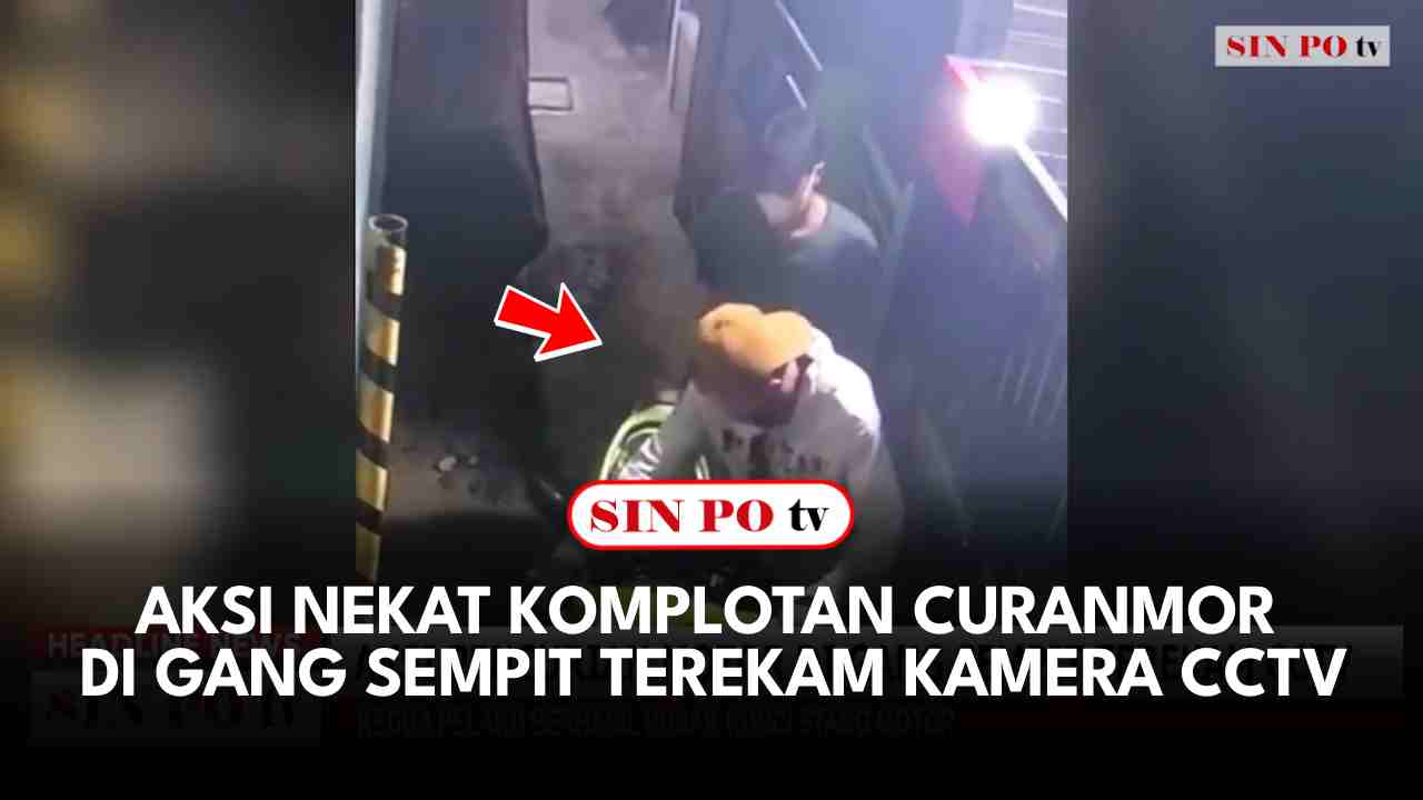 Aksi Nekat Komplotan Curanmor Di Gang Sempit Terekam Kamera CCTV