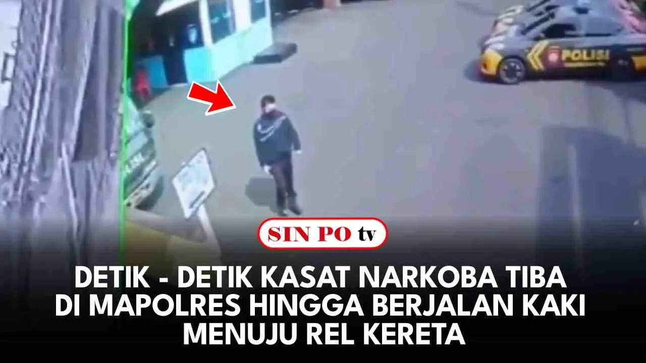 Detik - Detik Kasat Narkoba Tiba Di Mapolres Hingga Berjalan Kaki Menuju Rel Kereta