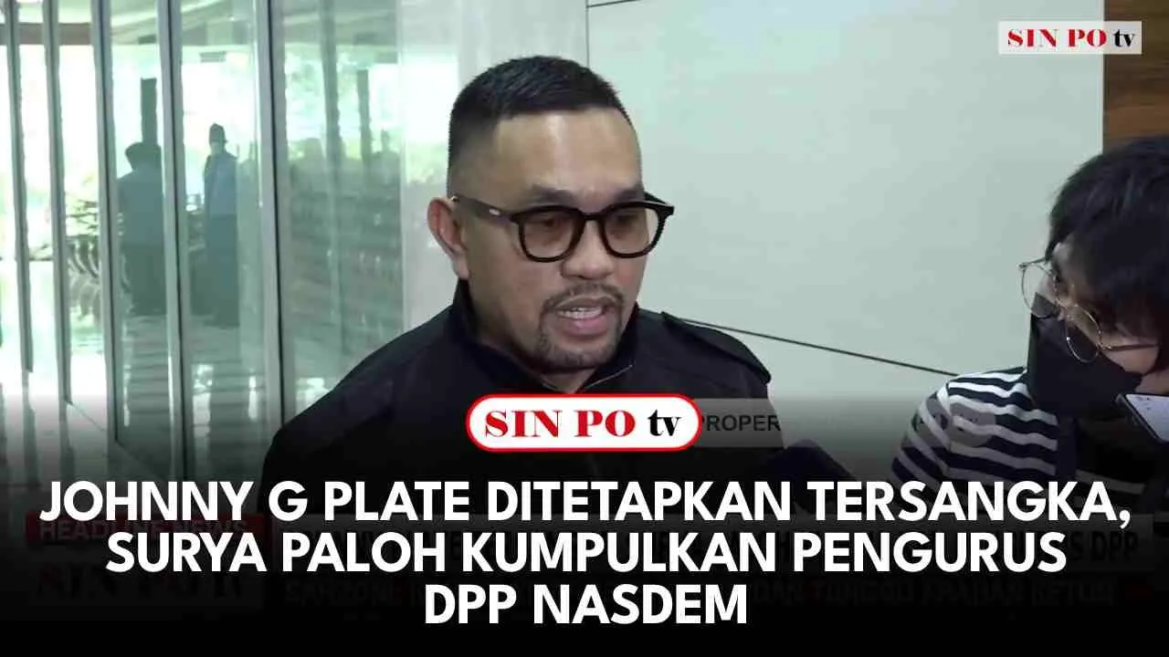 Johnny G Plate Ditetapkan Tersangka, Surya Paloh Kumpulkan Pengurus DPP NasDem