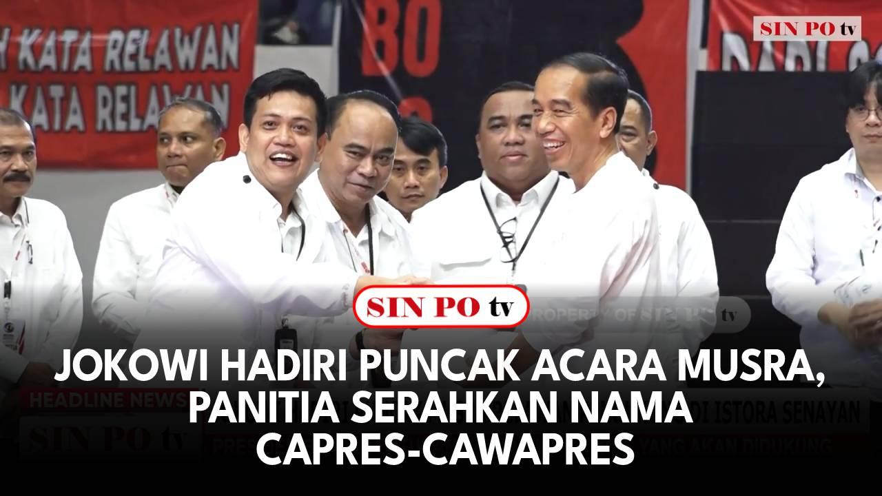 Jokowi Hadiri Puncak Acara Musra Panitia Serahkan Nama Capres Cawapres