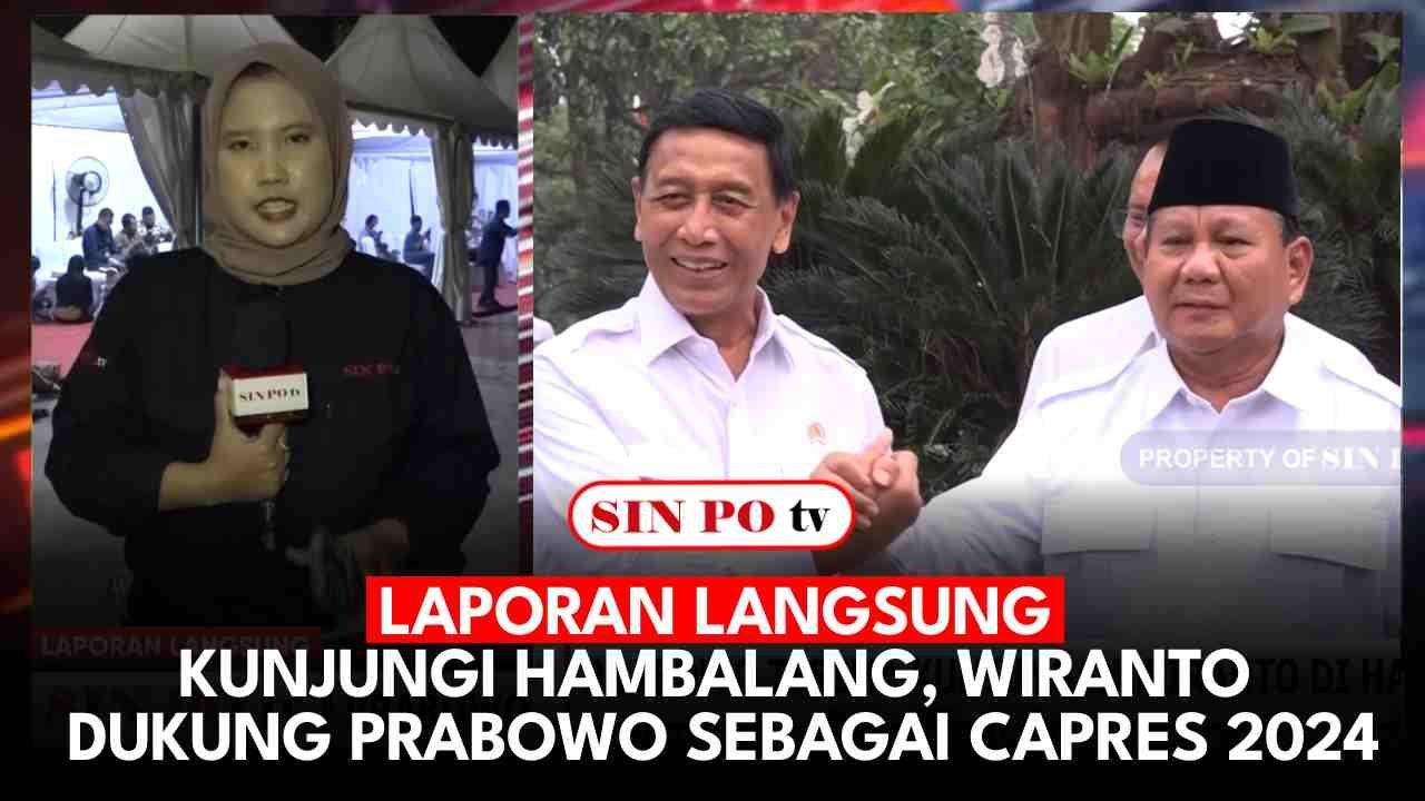 Laporan Langsung: Kunjungi Hambalang, Wiranto Dukung Prabowo Sebagai Capres 2024