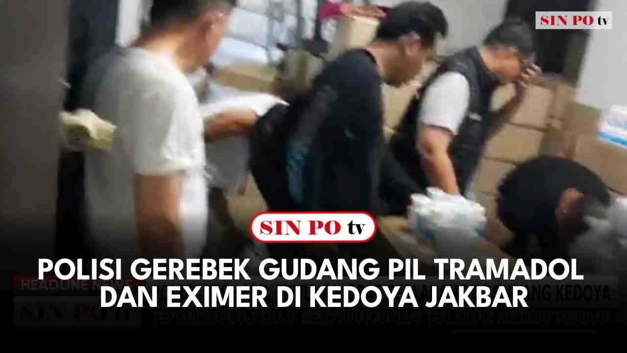 Polisi Gerebek Gudang Pil Tramadol dan Eksimer Di Kedoya Jakbar 13.45