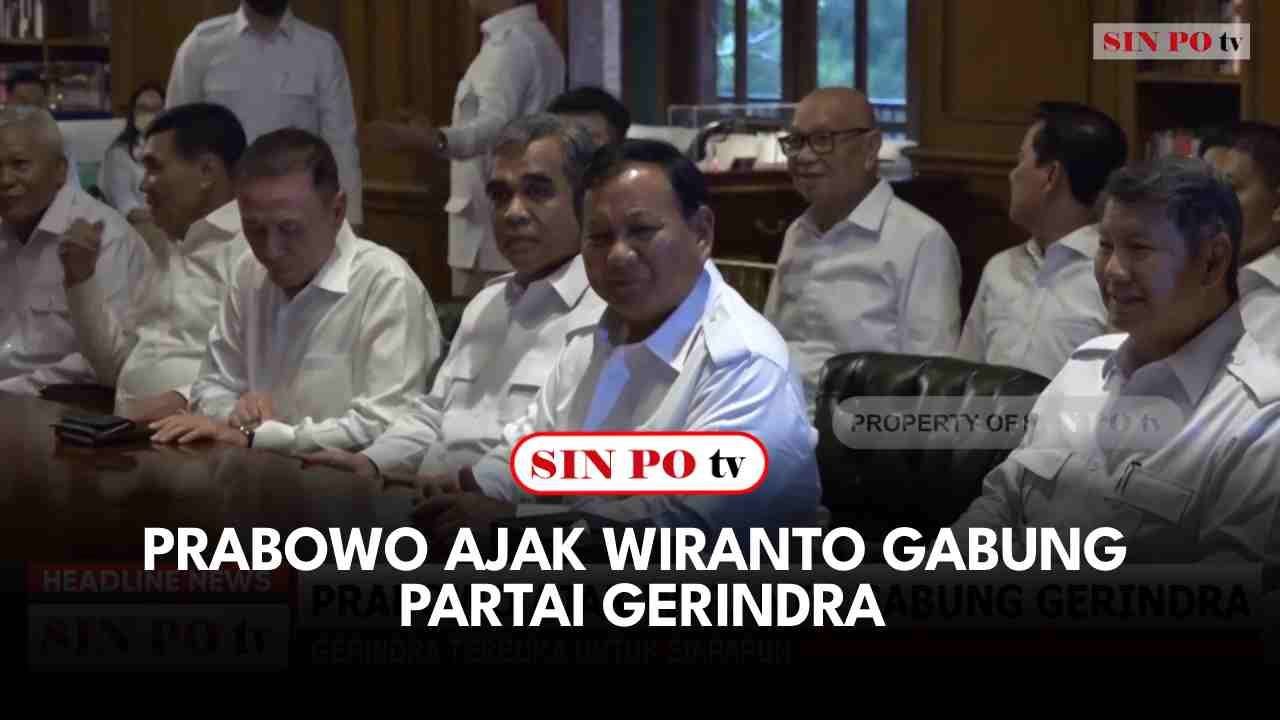 Prabowo Ajak Wiranto Gabung Partai Gerindra