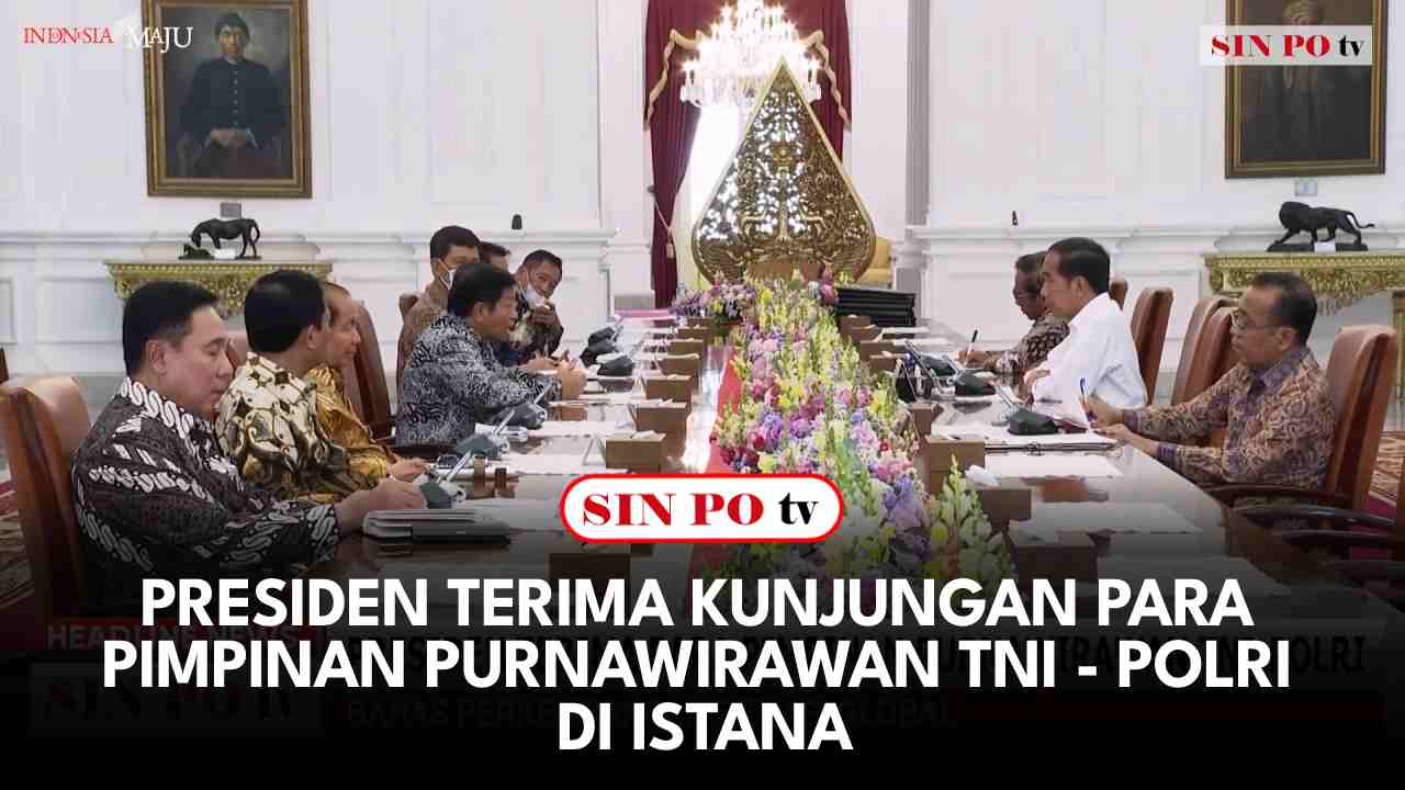 Presiden Joko Widodo menerima kunjungan para pimpinan Purnawirawan Tni dan POLRI