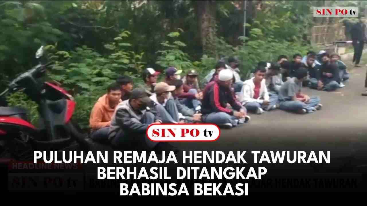 Puluhan Remaja Hendak Tawuran Berhasil Ditangkap Babinsa Bekasi