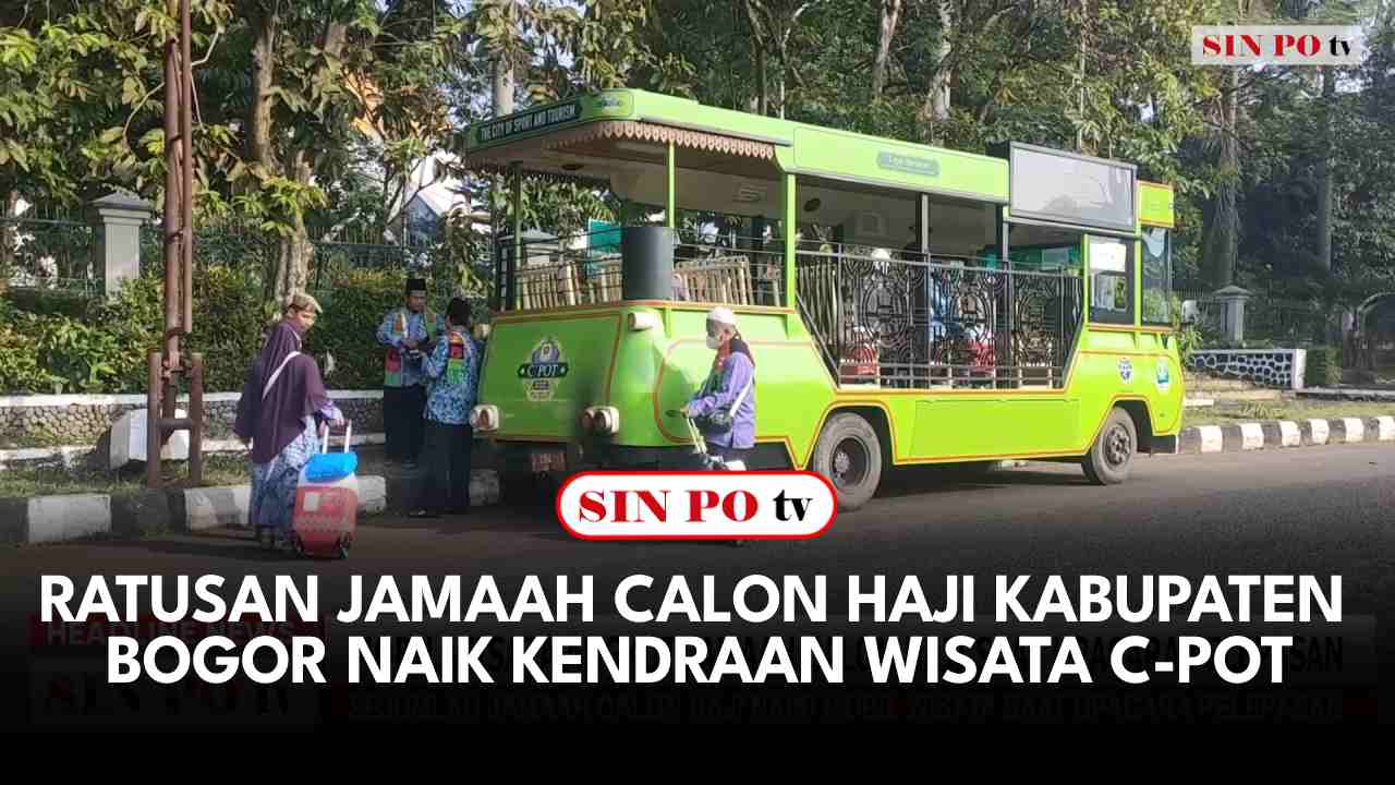 Ratusan Jamaah Calon Haji Kabupaten Bogor Naik Kendaraan Wisata C-POT