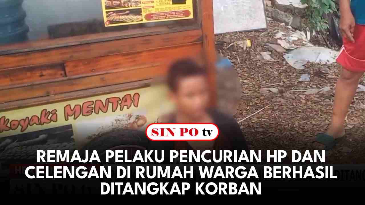 Remaja Pelaku Pencurian Hp Dan Celengan Di Rumah Warga Berhasil Ditangkap Korban