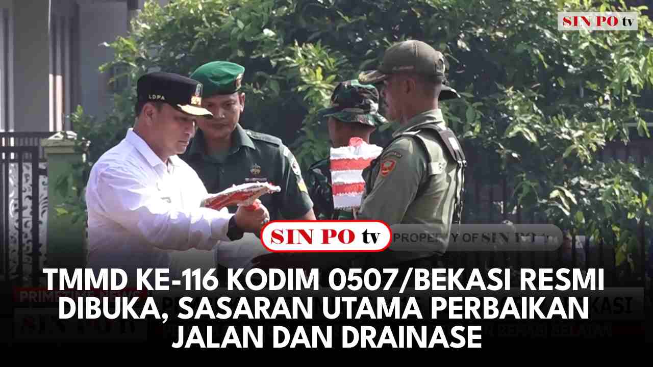 TMMD Ke-116 Kodim 0507/Bekasi Resmi Dibuka