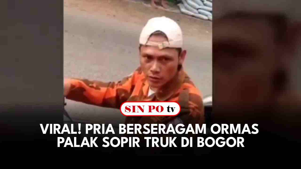 Pria Berseragam Ormas Palak Sopir Truk Di Bogor