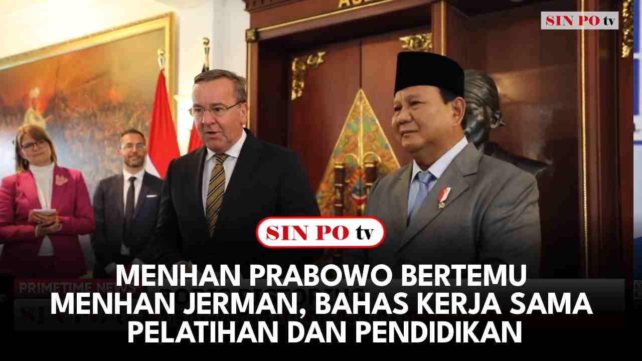 Menteri Pertahanan Prabowo Subianto dan Menteri Pertahanan Jerman Boris Pistorius
