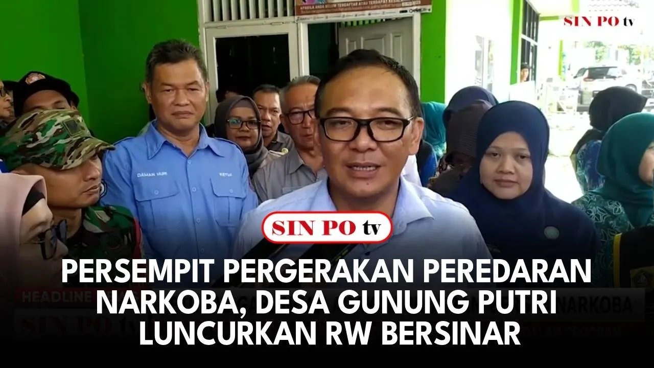 Persempit Pergerakan Peredaran Narkoba, Desa Gunung Putri Luncurkan RW Bersinar