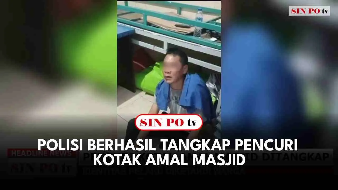 Polisi Berhasil Tangkap Pencuri Kotak Amal Masjid