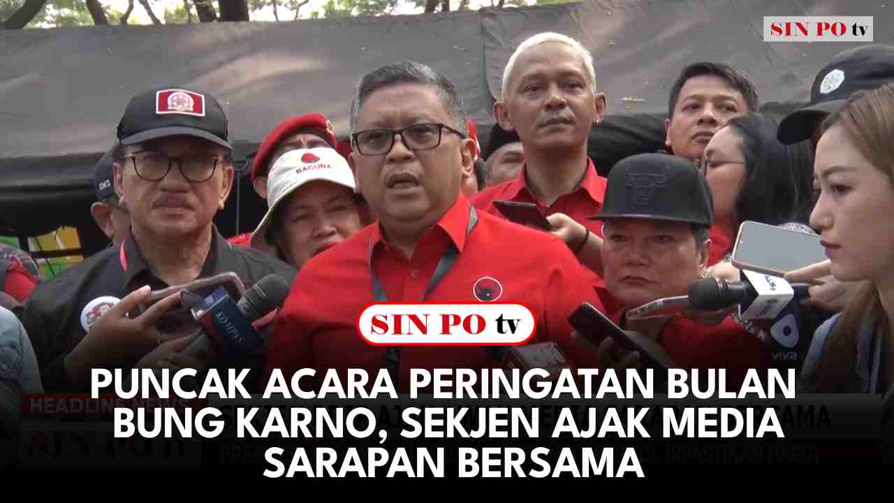 Puncak Acara Peringatan Bulan Bung Karno, Sekjen Ajak Media Sarapan Bersama