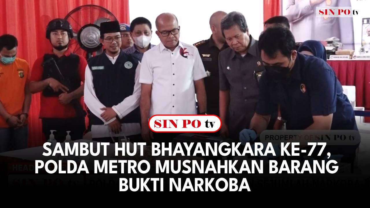 Polda Metro Musnahkan Barang Bukti Narkoba