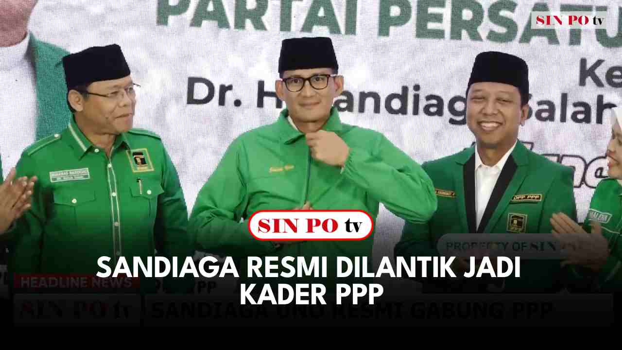 Sandiaga Resmi Dilantik Jadi Kader PPP