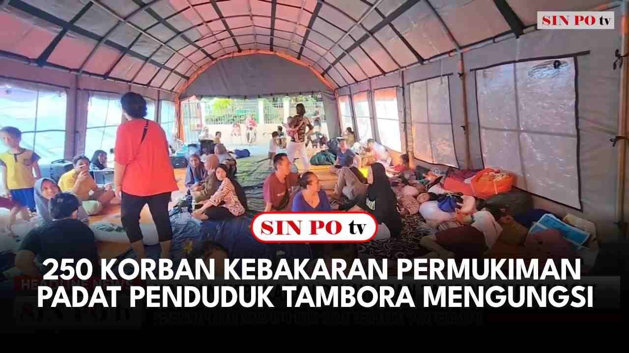 250 Korban Kebakaran Permukiman Padat Penduduk Tambora Mengungsi