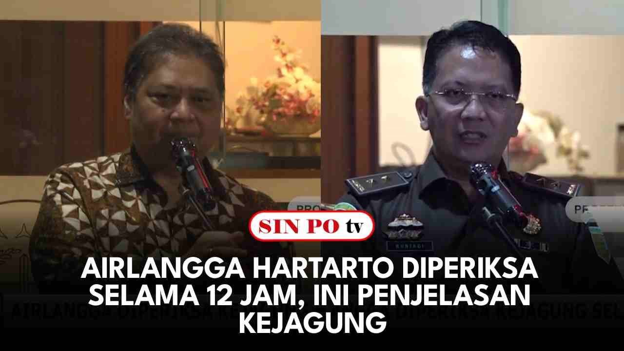 Airlangga Hartarto Diperiksa Selama 12 Jam, Ini Penjelasan Kejagung