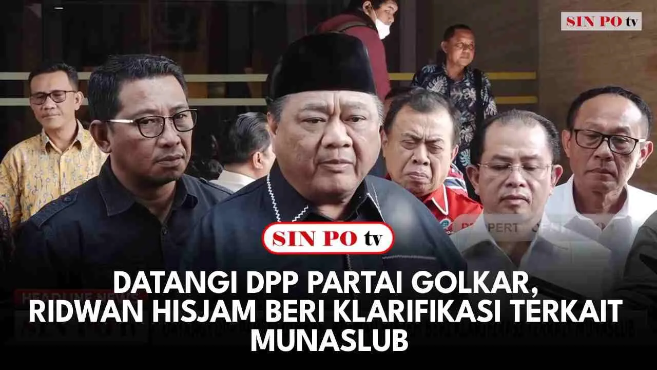 Datangi DPP Partai Golkar, Ridwan Hisjam Beri Klarifikasi Terkait Munaslub