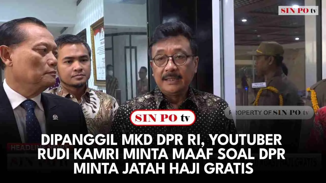 Dipanggil MKD DPR RI, Youtuber Rudi Kamri Minta Maaf Soal DPR Minta Jatah Haji Gratis