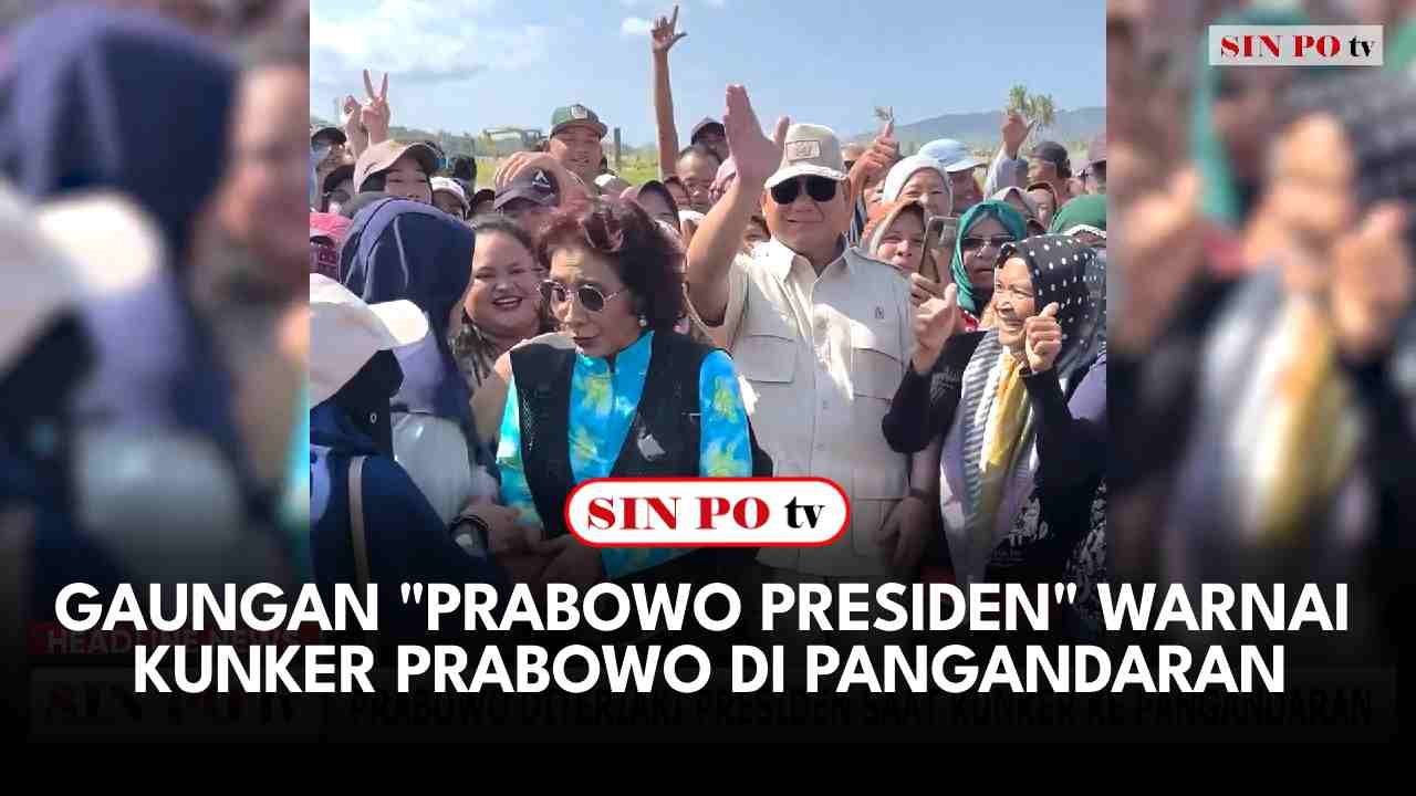 Gaungan "Prabowo Presiden" Warnai Kunker Prabowo di Pangandaran