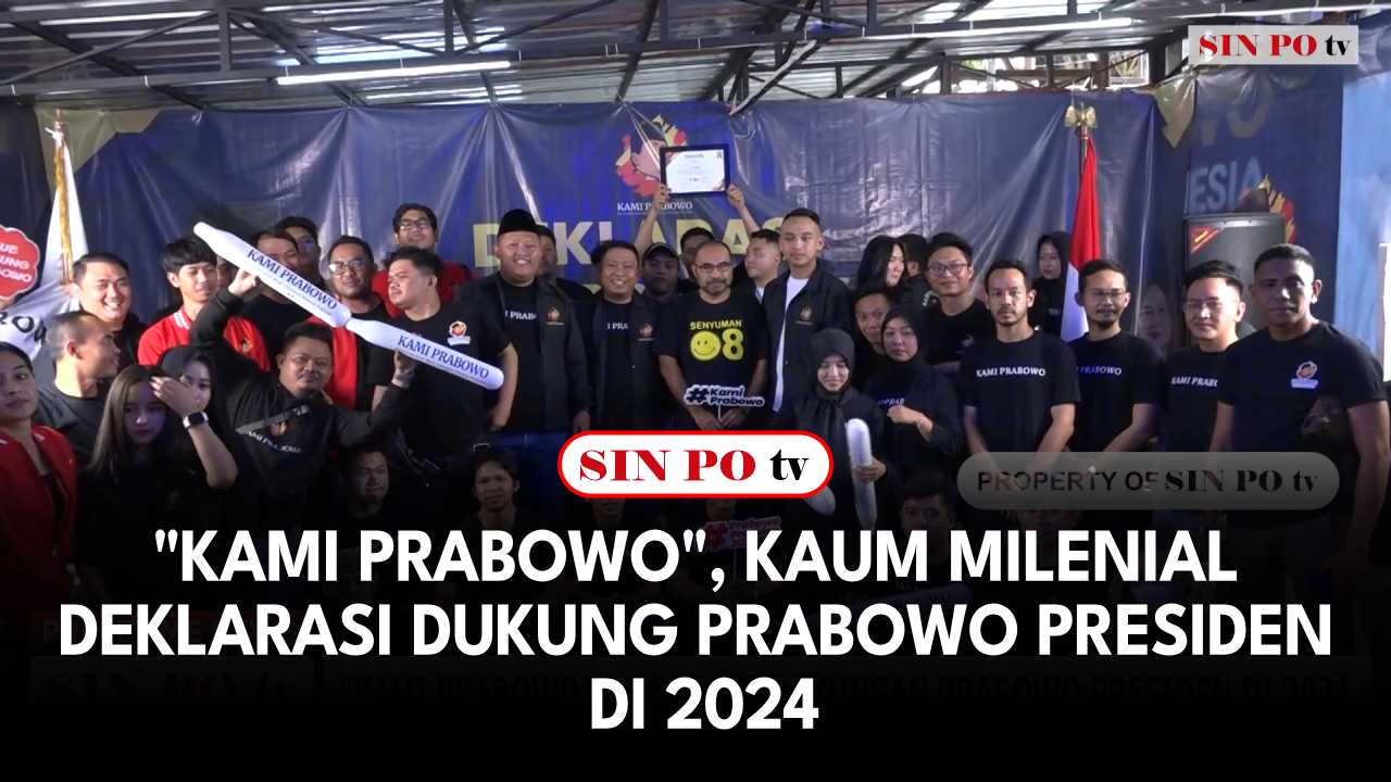 Kaum Milenial Deklarasi Dukung Prabowo Presiden di 2024