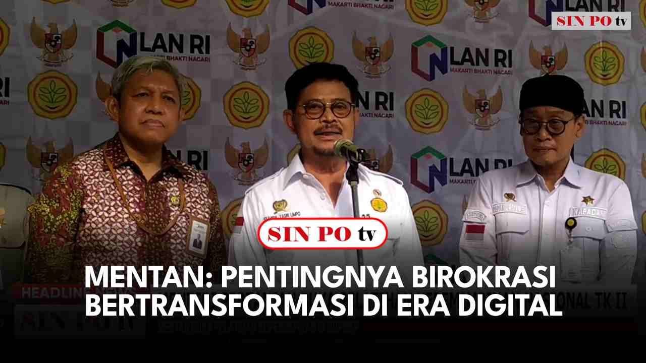 Mentan: Pentingnya Birokrasi Bertransformasi Di Era Digital