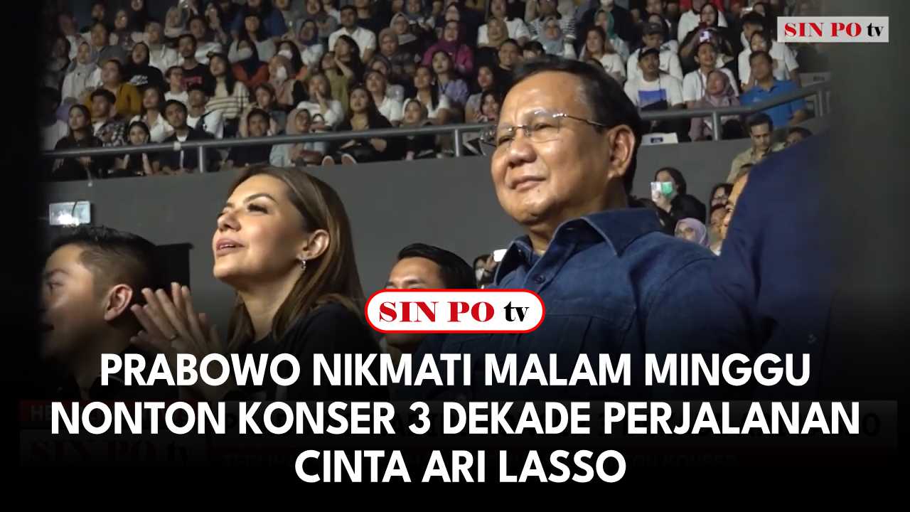 Prabowo nonton konser ditemani oleh Wartawan senior Najwa Shihab