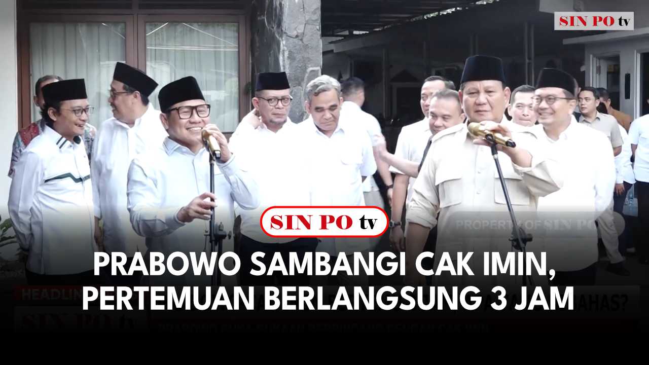 Ketua Umum Partai Gerindra Prabowo Subianto menyambangi kediaman Ketua Umum PKB Muhaimin Iskandar