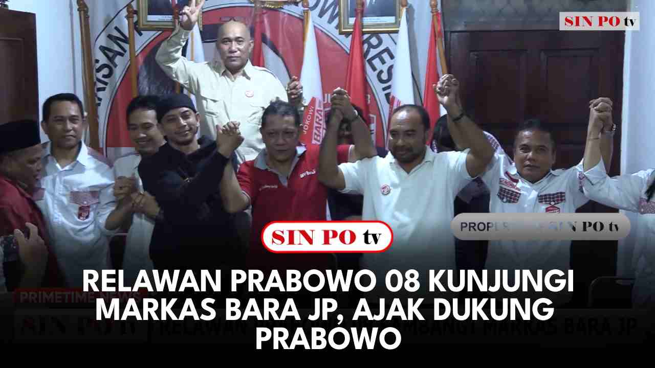 Relawan Prabowo 08 Kunjungi Markas Bara JP, Ajak Dukung Prabowo