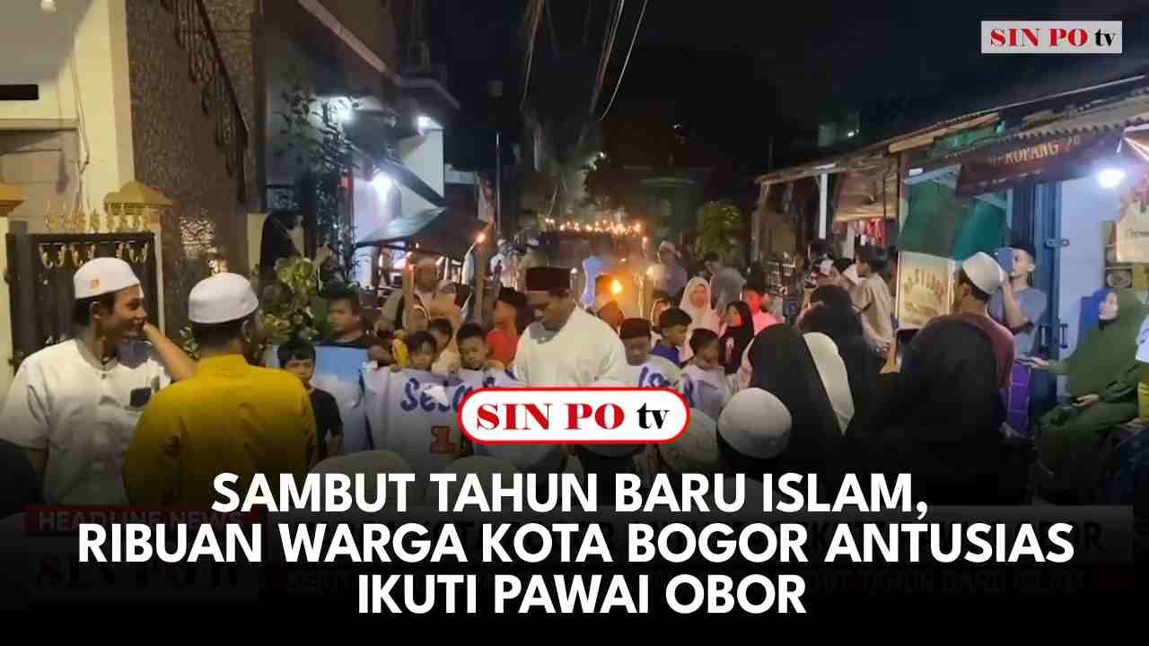 Sambut Tahun Baru Islam, Ribuan Warga Kota Bogor Antusias Ikuti Pawai Obor