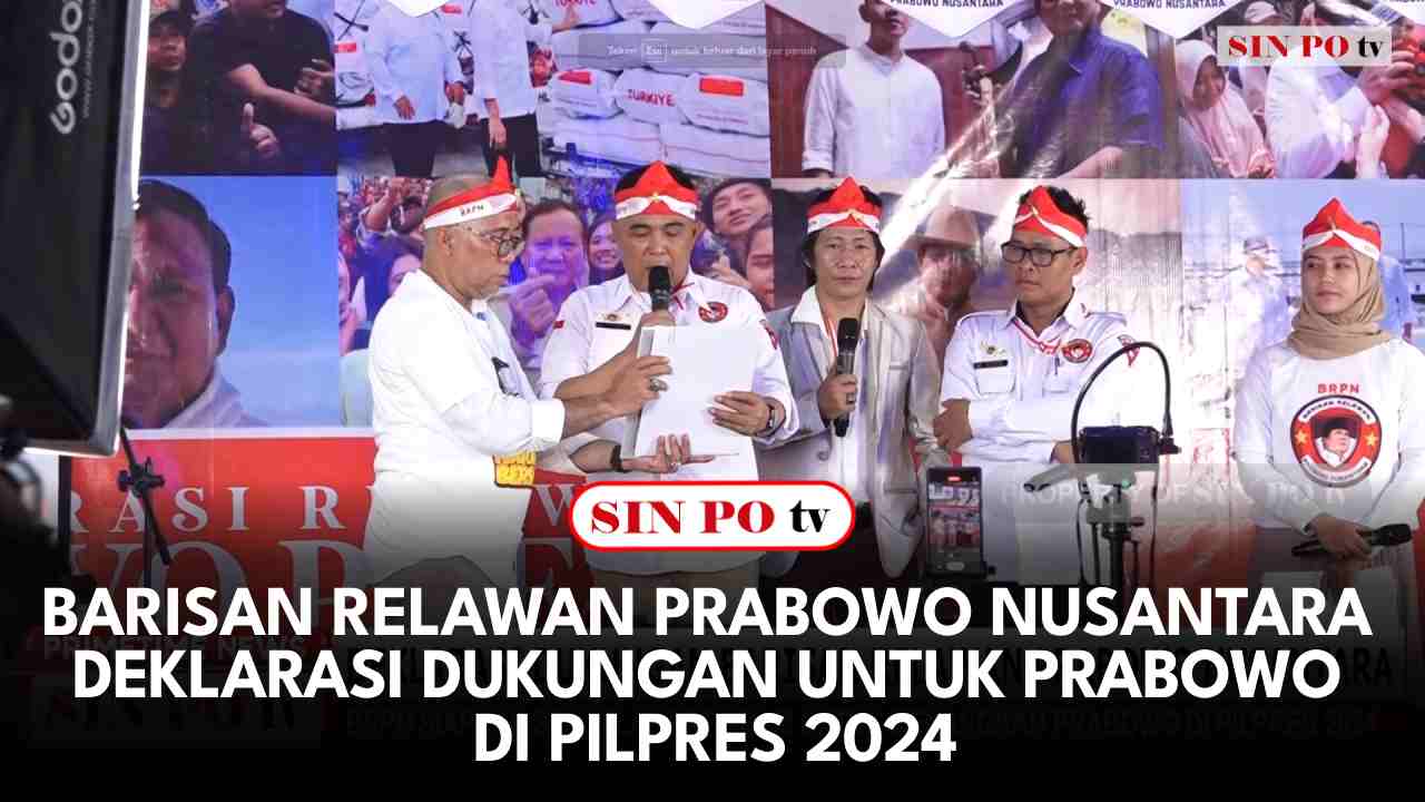 Barisan Relawan Prabowo Nusantara Deklarasi Dukungan Untuk Prabowo di Pilpres 2024