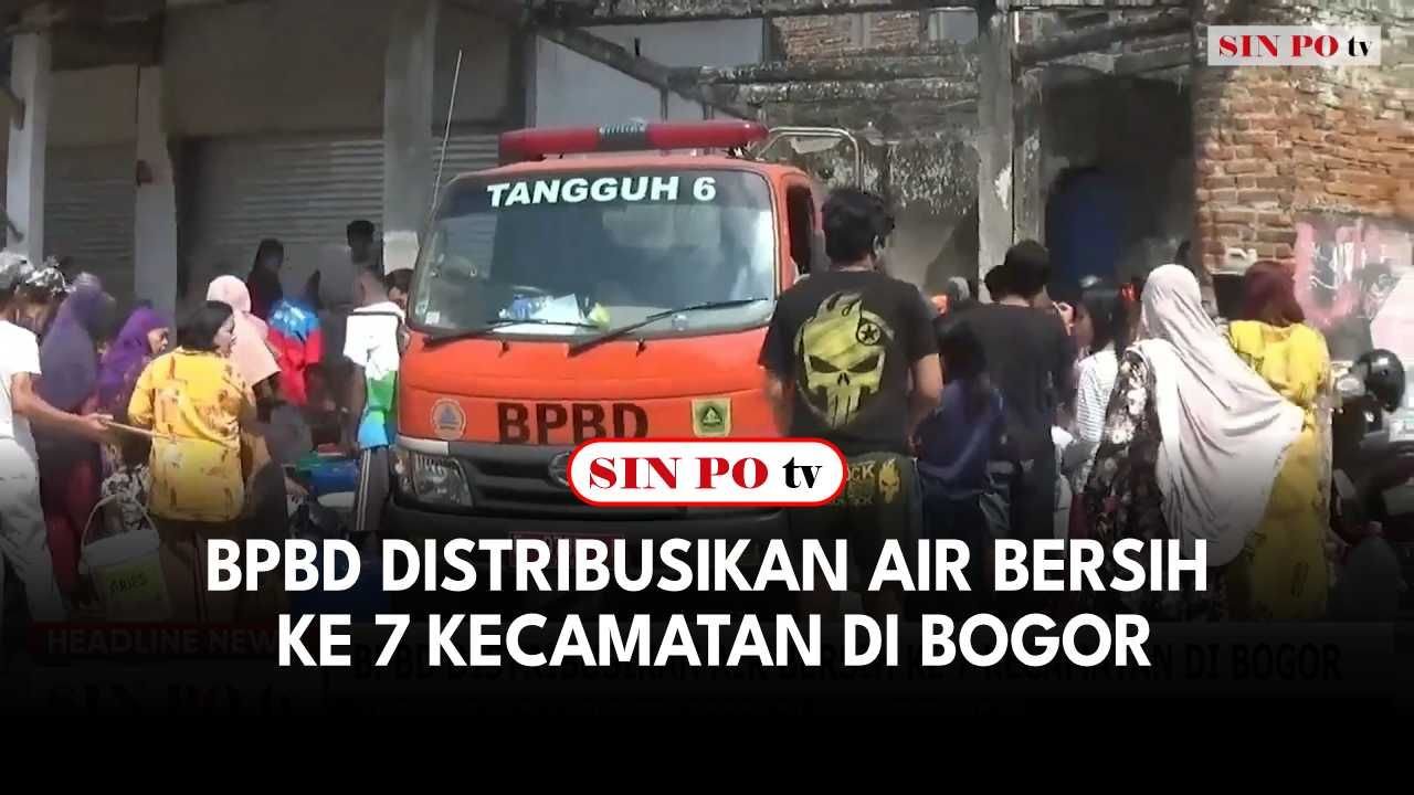 BPBD Distribusikan Air Bersih Ke 7 Kecamatan Di Bogor